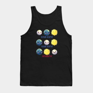 Solar eclipse apocalypse cute kawaii transition Tank Top